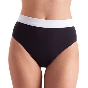 Mimi Flamingo Womens Brooke Two-Tone High Waist Swim Bikini Bottom Sz 12   18193